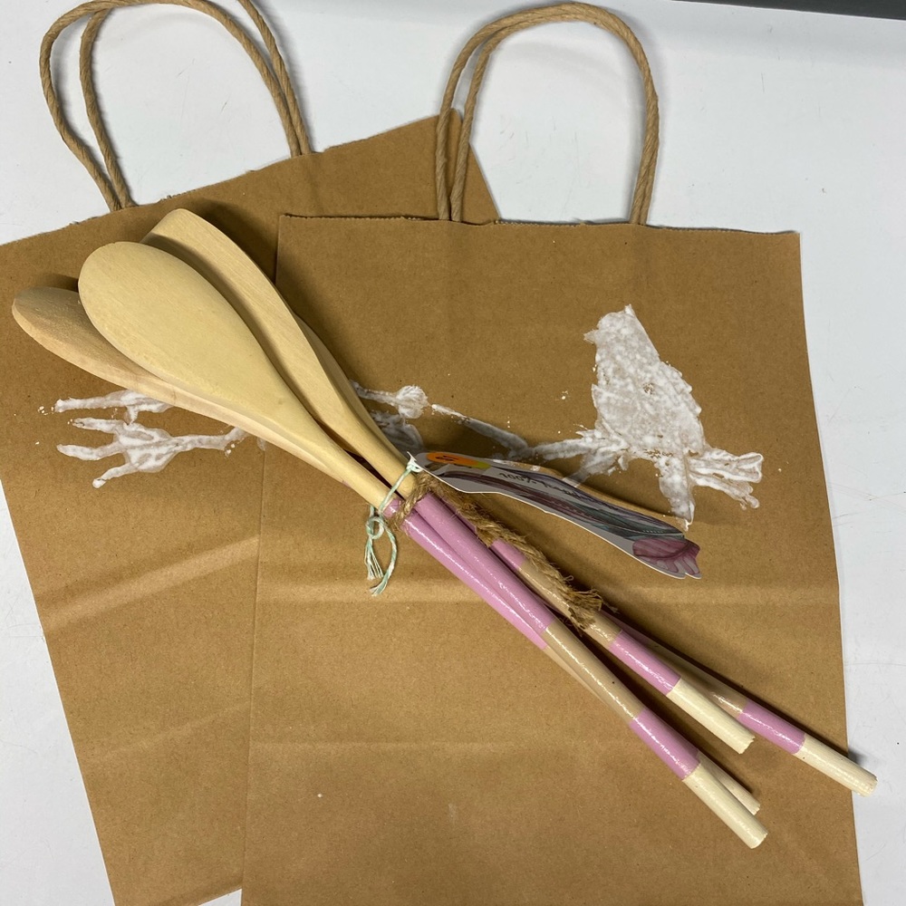 Wooden Hand-painted Utensils